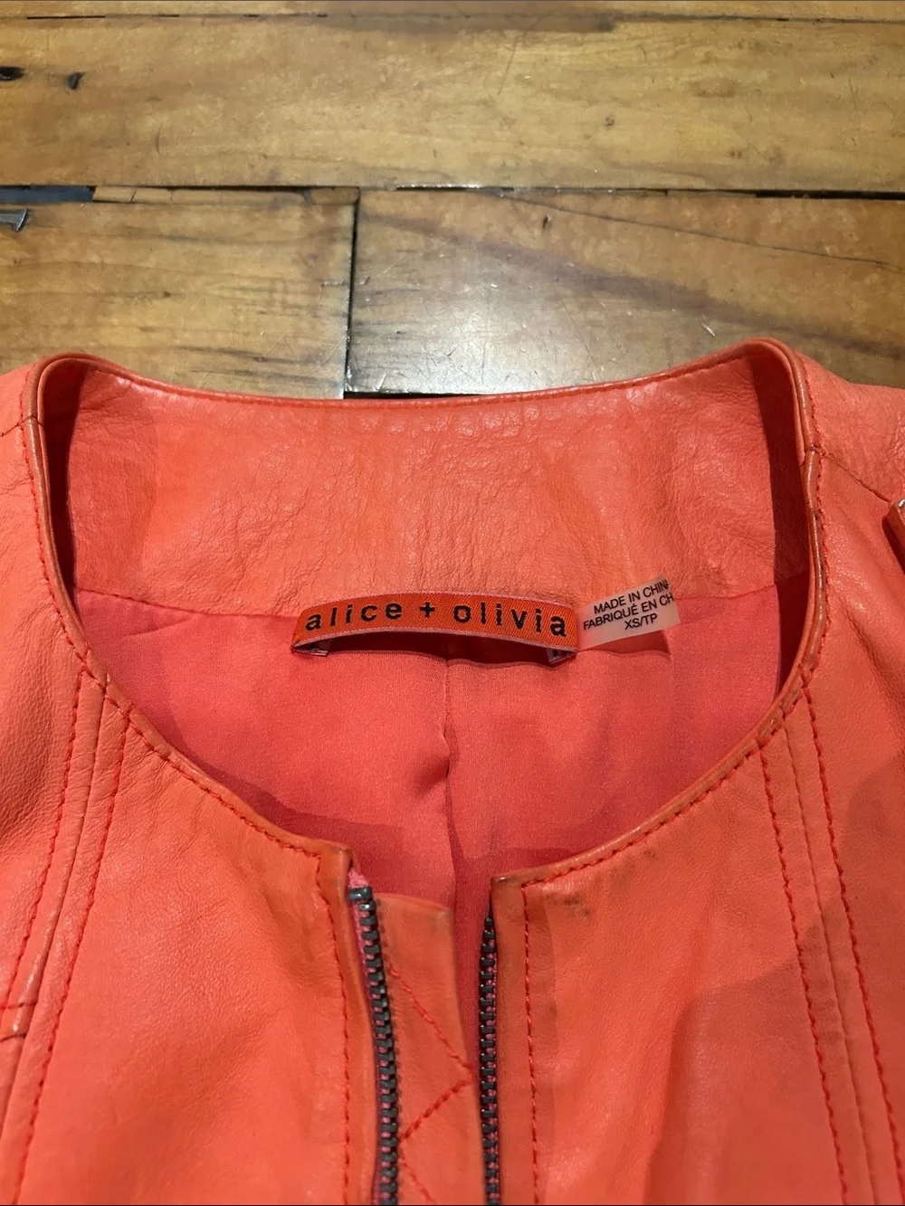 Alice + Olivia leather jacket